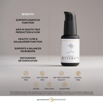 Quicksilver Scientific Dr. Shade's Bitters No. 9 - for Digestion - Fast Acting Liposomal Digestive Bitters with Milk Thistle, Burdock Root & Juniper Essential Oil - Digestive Support (50ml) Quicksilver ScientificBuy Supplements Australia