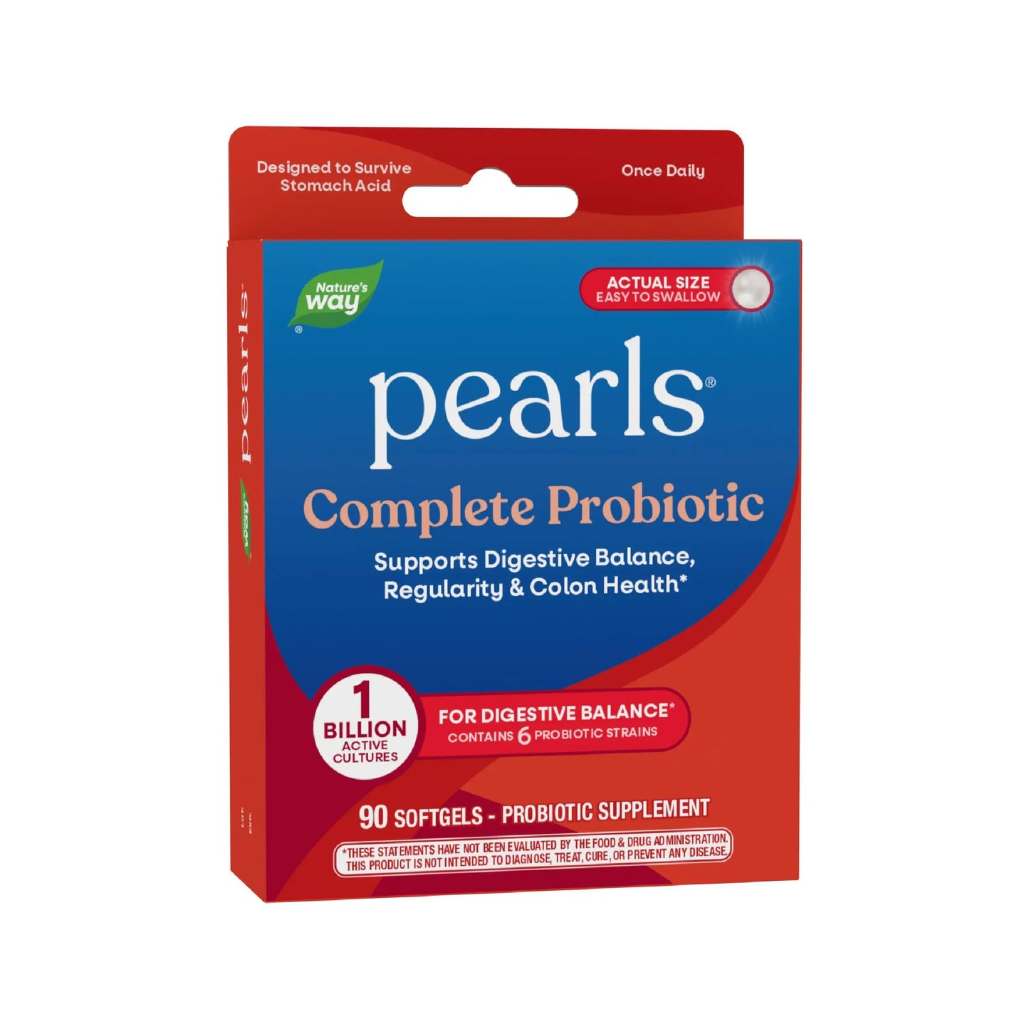 Nature's Way Probiotic Pearls Complete, 1 Billion Live Cultures, 90 Softgels Nature's WayBuy Supplements Australia