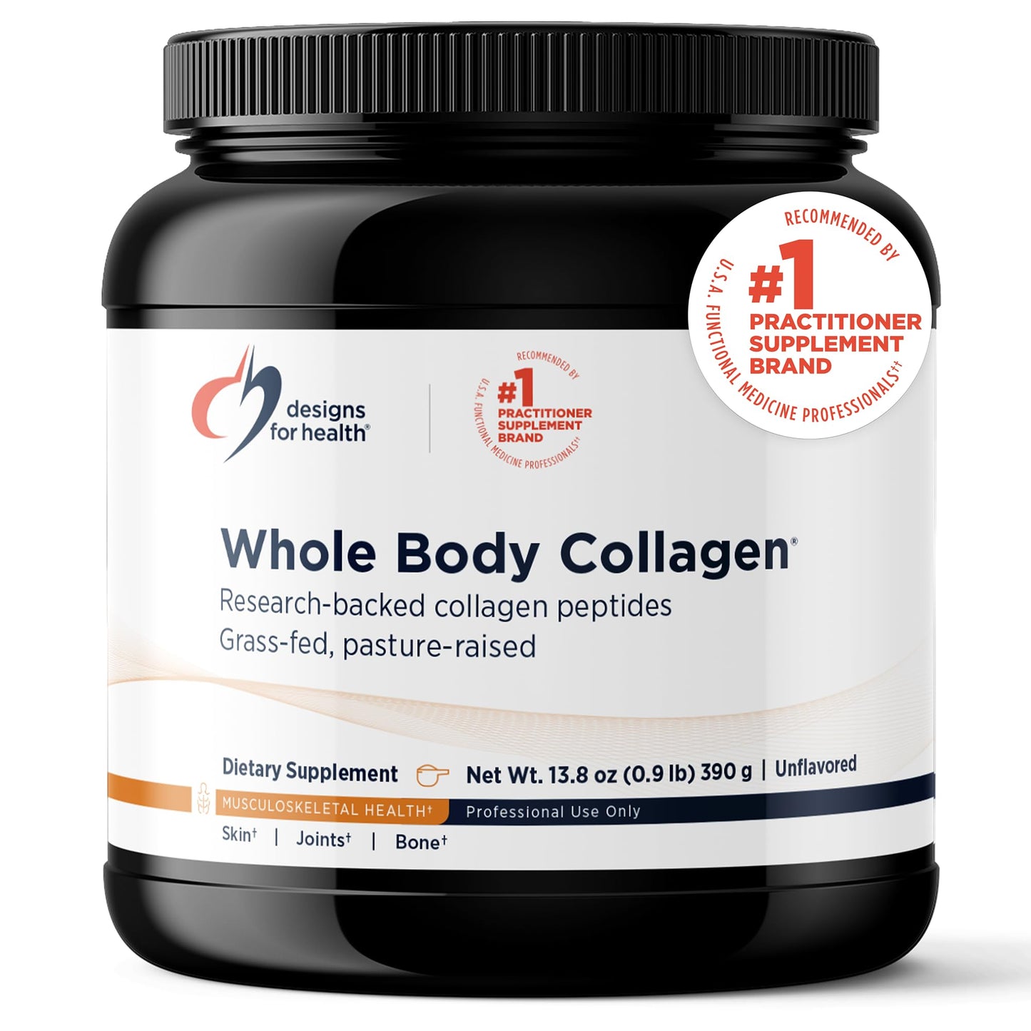 Designs for Health Whole Body Collagen Powder - Hydrolyzed Collagen Peptides Powder for Healthy Skin & Hair, Joint + Bone Health - Fortigel & Verisol Collagen, Unflavored (30 Servings) Designs for HealthBuy Supplements Australia
