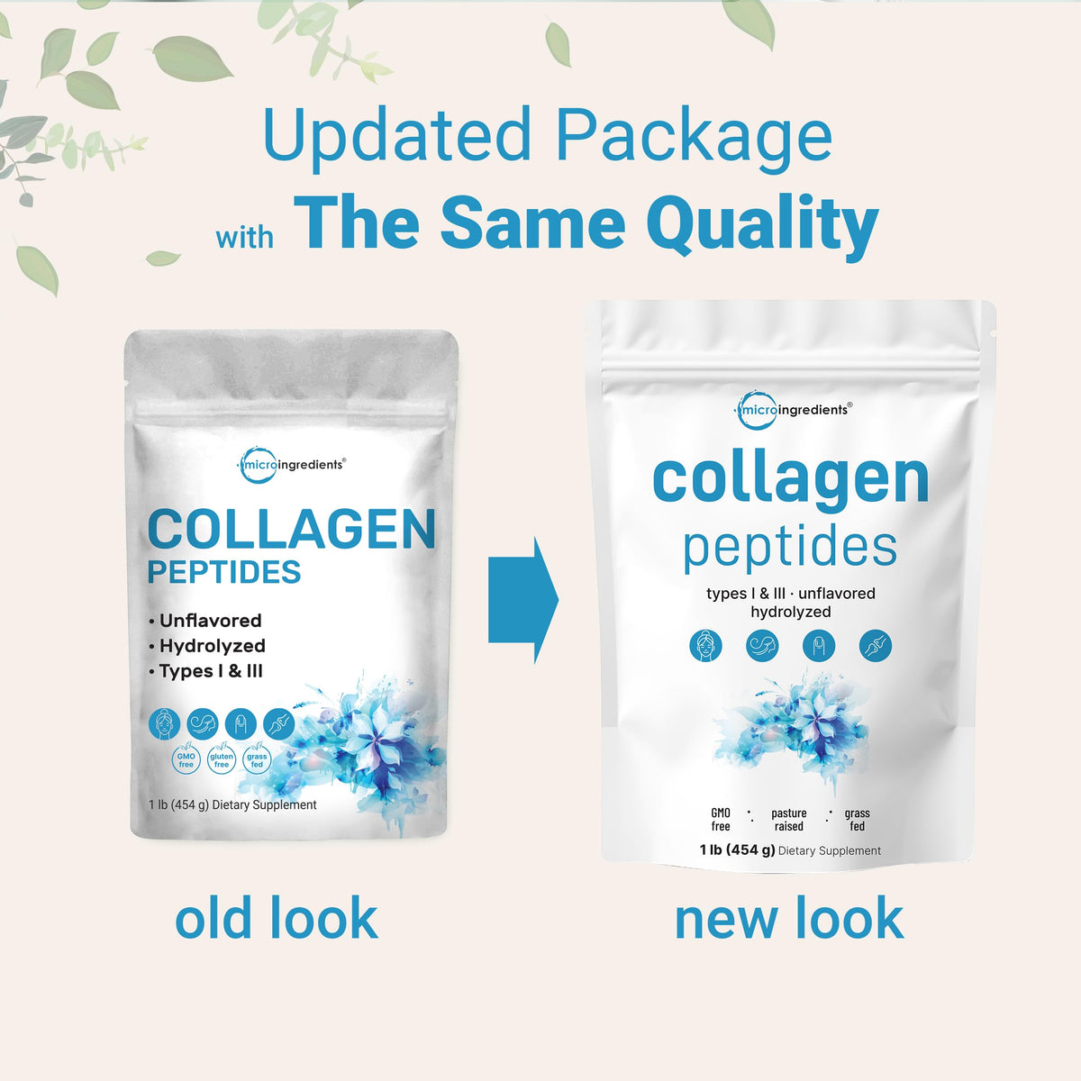 Micro Ingredients Hydrolyzed Collagen Peptides Powder, 1 lb | Type I & III Collagen for Women & Men | Unflavored Bovine Collagen Protein | Easy Dissolve, Paleo, Non-GMO Micro Ingredients buy supplements Au
