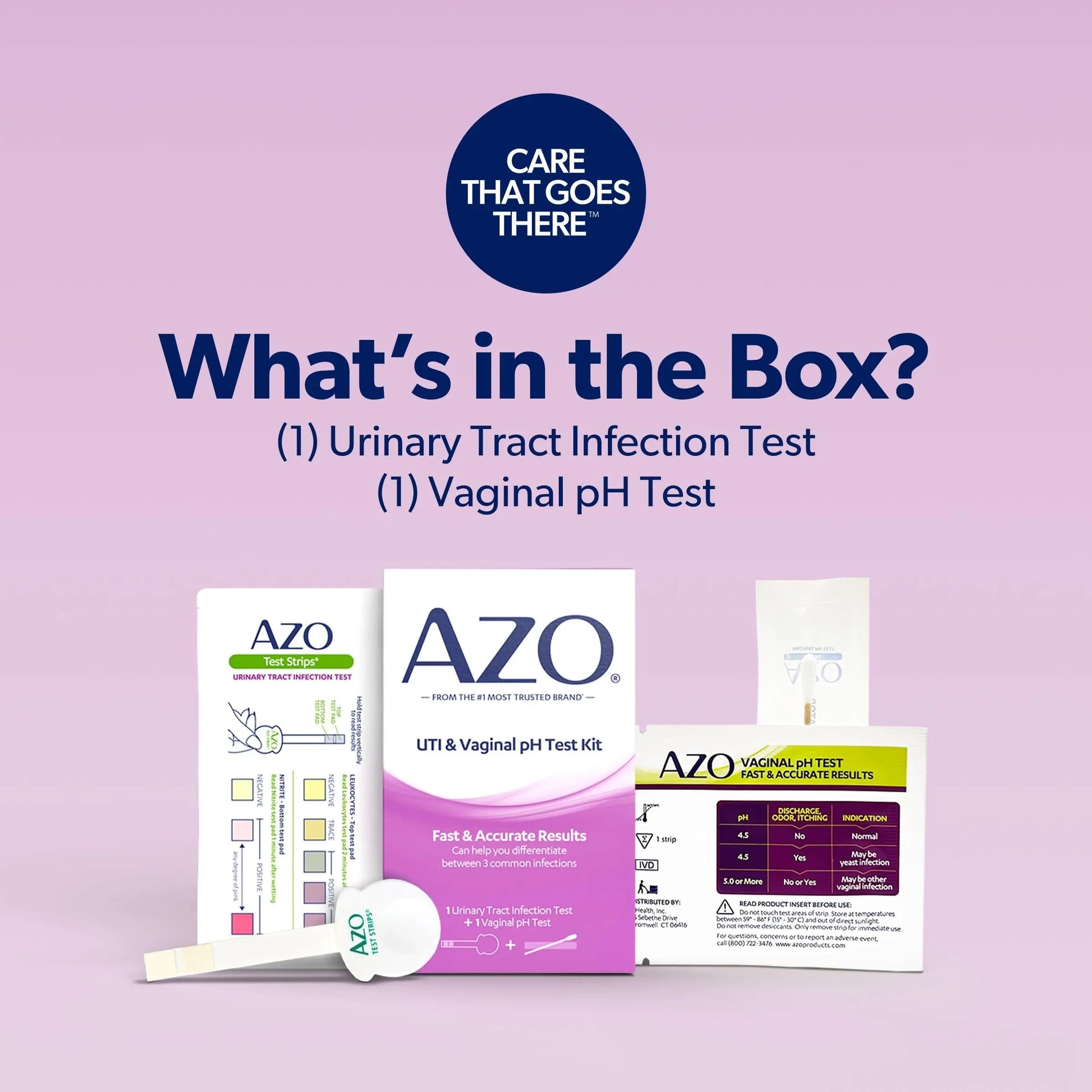 AZO Dual Protection Urinary & Vaginal Probiotic + UTI & Vaginal pH Test Kit (30 Count) AZOBuy Supplements Australia