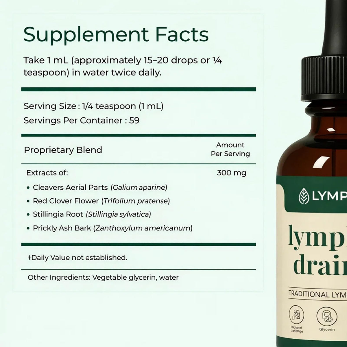 Lymphoria Lymphatic Drainage Wellness Drops, Natural Herbal Blend for Lymphatic System Support, Vegan & Non-GMO, 1 Fl Oz (1) Lymphoria Lymphatic buy supplements Au