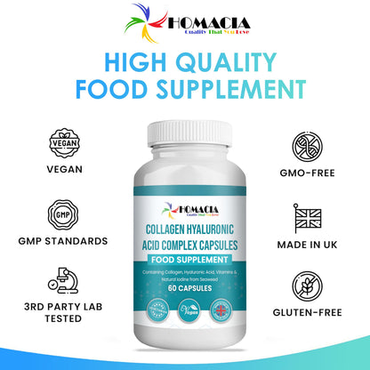 Homacia’s Collagen Capsules | Marine Collagen with Hyaluronic Acid | Pure Collagen Supplements for Women HOMACIA Quality That You loveBuy Supplements Australia