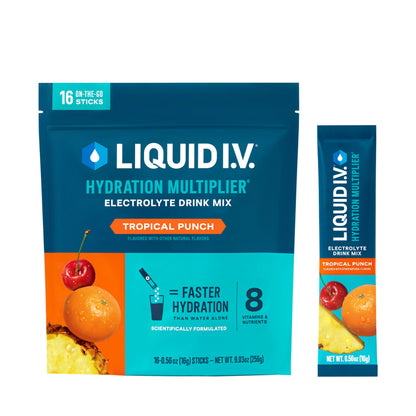 Liquid I.V.® Hydration Multiplier - Tropical Punch | Electrolyte Powder Drink Mix | 1 Pack (16 Servings) Liquid I.V.Buy Supplements Australia