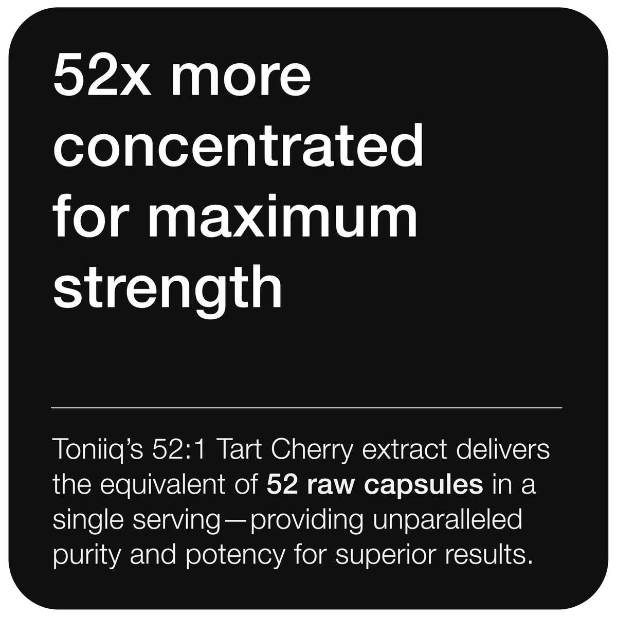 Toniiq Tart Cherry Capsules - Ultra High Potency 52:1 Extract - Highly Concentrated - Third-Party Lab Tested for Purity & Quality - 120 Capsules Toniiq buy supplements Au