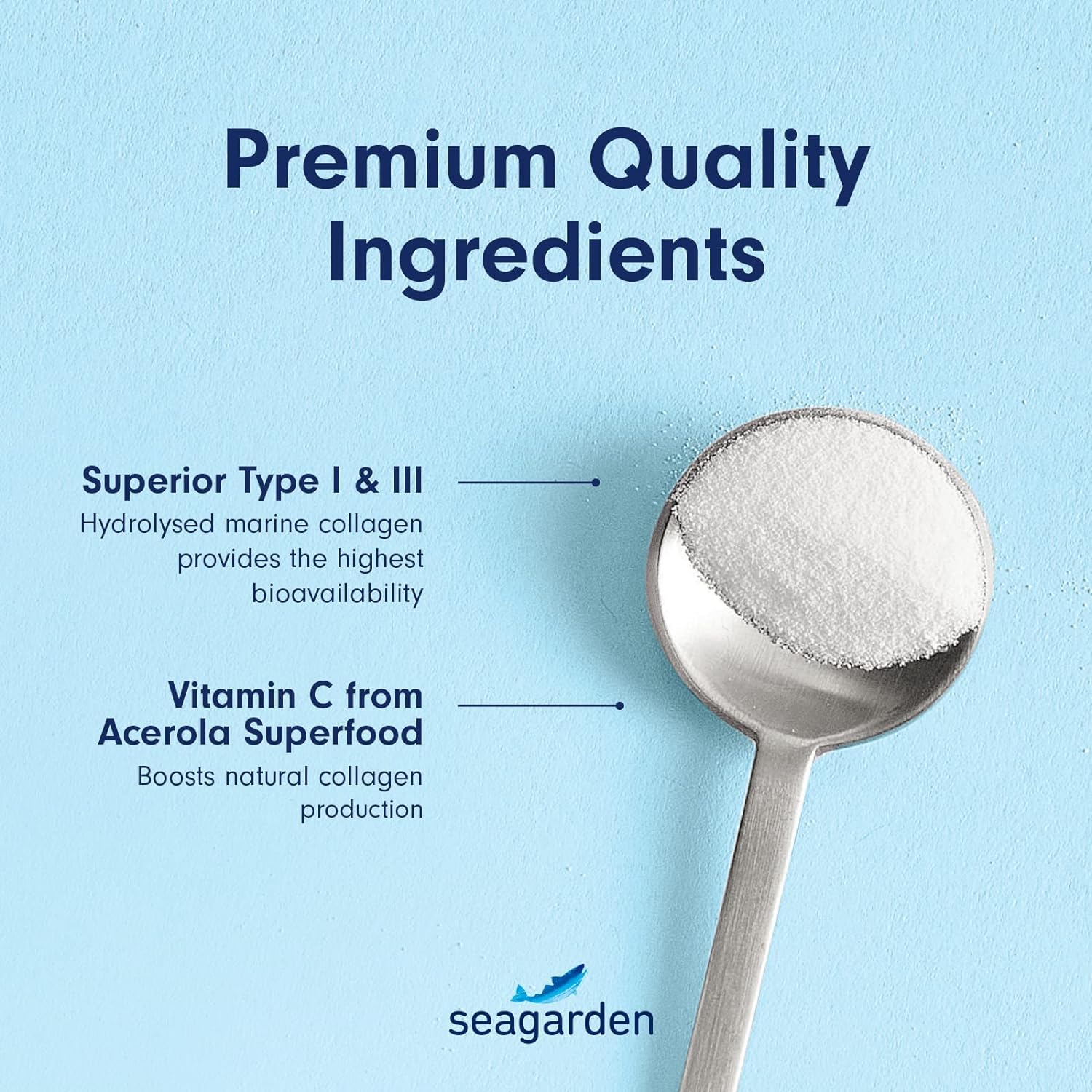 Seagarden Marine Collagen Powder + Vitamin C | Collagen Peptides Powder (Type I & III) SEAGARDENBuy Supplements Australia