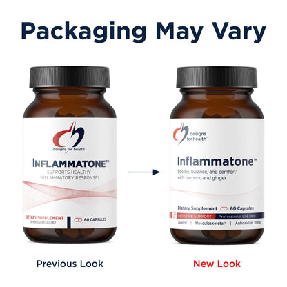 Designs for Health Inflammatone - Turmeric Supplements with Proteolytic Enzymes, Boswellia, Quercetin & Resveratrol (60 Capsules) Designs for HealthBuy Supplements Australia