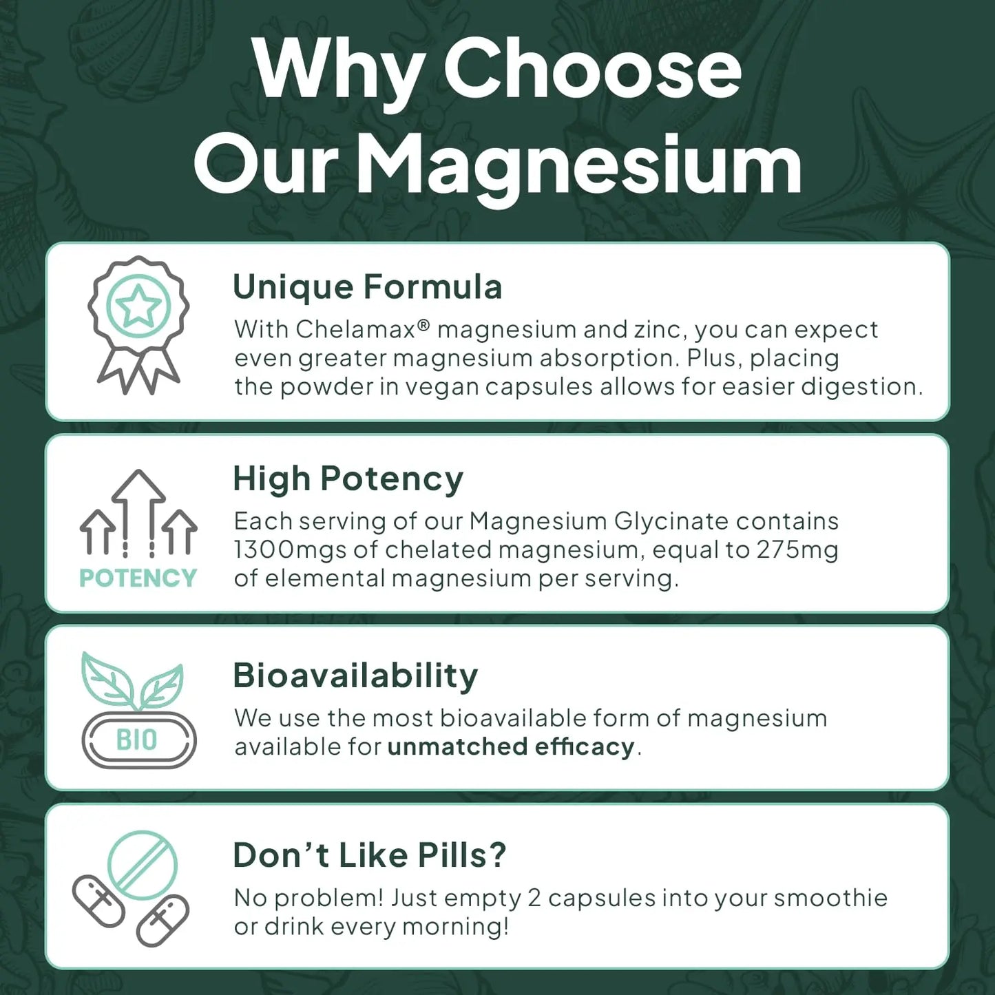 Organics Ocean Pure Magnesium Glycinate with Zinc - Maximum Strength Chelated Magnesium Supplement for Women and Men for Muscle Cramps and Sleep Support - 90 Capsule Organics Ocean buy supplements Au
