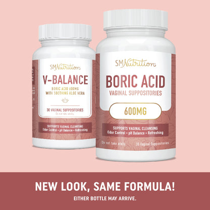 Boric Acid Suppositories for Women | 600mg | for pH Balance, Vaginal Odor & Itching | Feminine Intimate Health SMNutritionBuy Supplements Australia