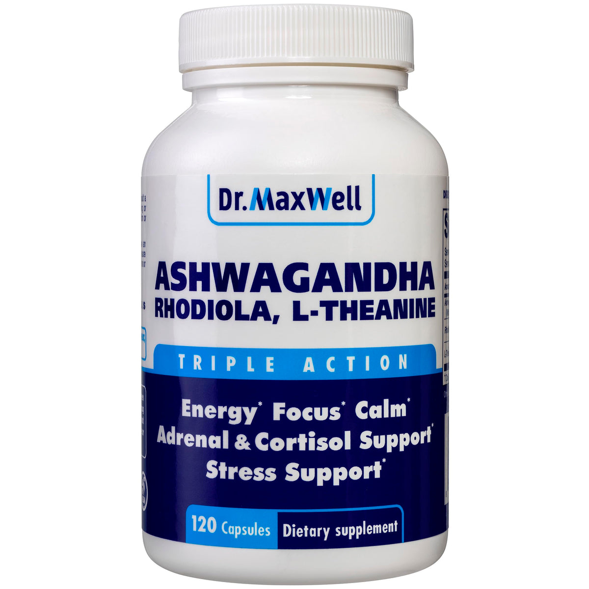 Dr. Maxwell Cortisol Manager Supplement, Supports Relaxation, Mood & Sleep in Times of Occasional Stress, Ashwagandha Rhodiola Adaptogens, Helps Maintain Normal Cortisol Levels, 120 Capsules Dr. MaxwellBuy Supplements Australia