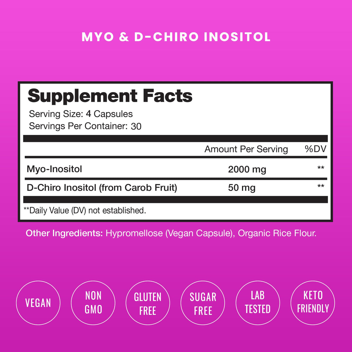 NutraChamps Myo-Inositol & D-Chiro Inositol Supplement | Ovarian & PCOS Support NutraChampsBuy Supplements Australia