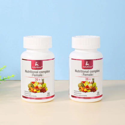 JulyDeer One Daily Tablet Multivitamin for Women - Complete Multimineral with Vitamin A, C, D, E and B-Complex, Zinc & More for Women's Immunity JulyDeer