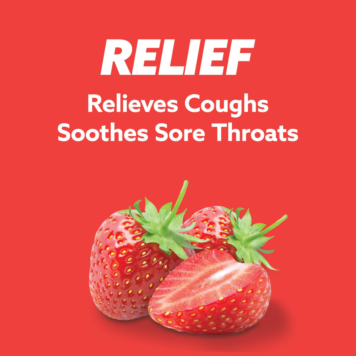 HALLS Throat Relief Strawberry Cough Drops, Value Pack, 80 Drops HALLS buy supplements Au
