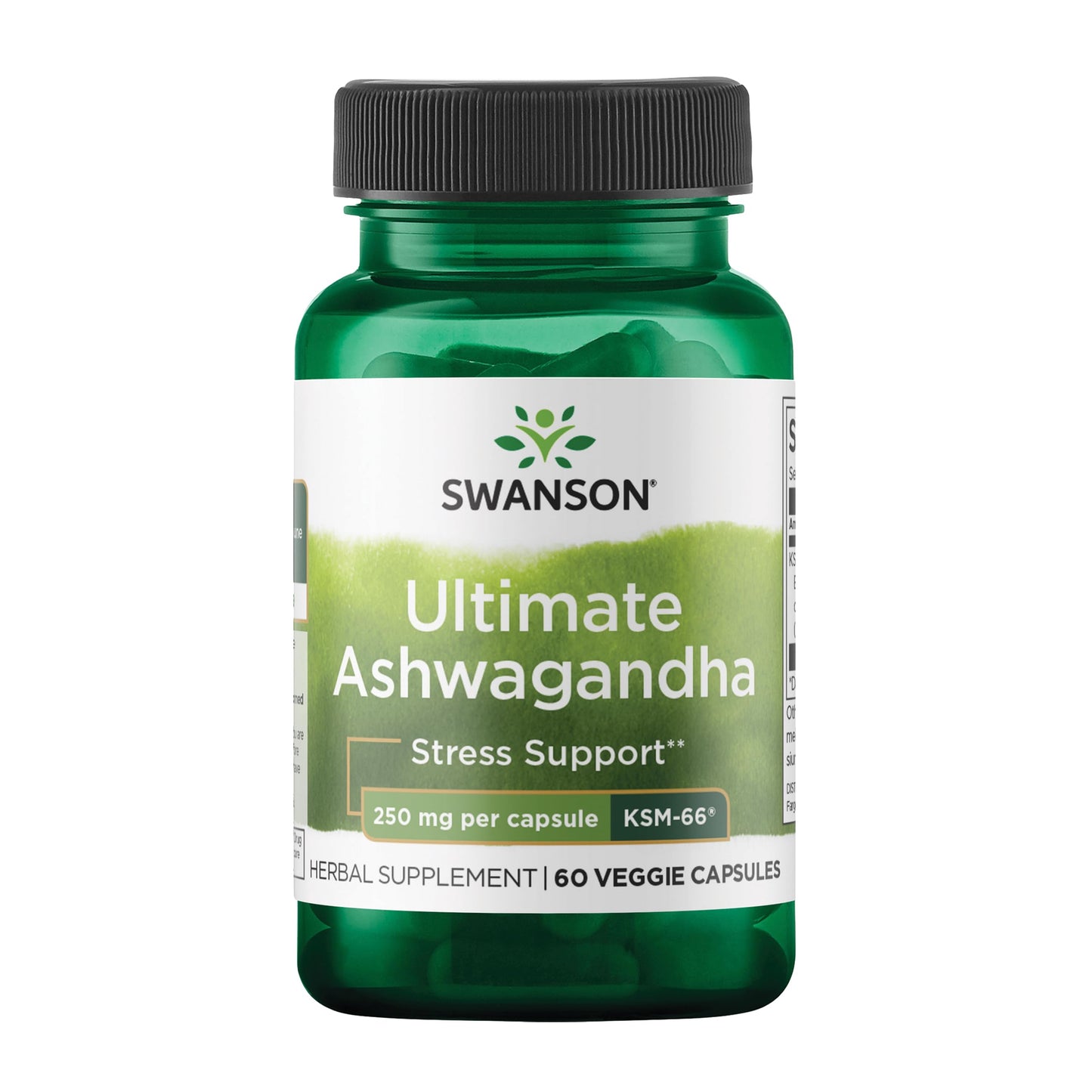 Swanson Ultimate Ashwagandha KSM-66 - Herbal Supplement Supporting Healthy Stress Levels & Relaxation - Natural Formula to Promote a Calm & Relaxed Mindset - (60 Veggie Capsules, 250mg Each) SwansonBuy Supplements Australia