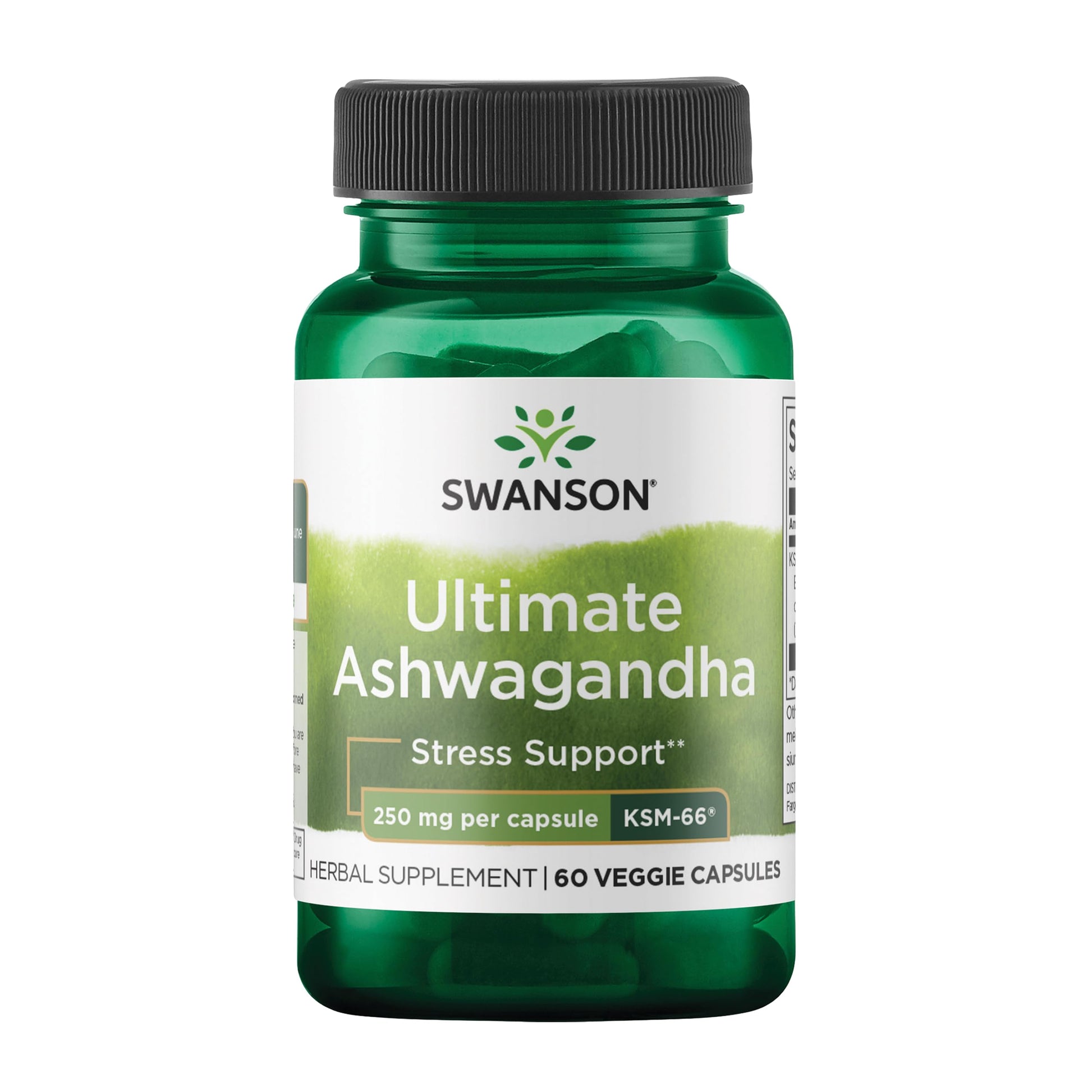 Swanson Ultimate Ashwagandha KSM-66 - Herbal Supplement Supporting Healthy Stress Levels & Relaxation - Natural Formula to Promote a Calm & Relaxed Mindset - (60 Veggie Capsules, 250mg Each) SwansonBuy Supplements Australia