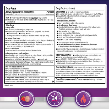 Amazon Basic Care Omeprazole Delayed Release Orally Disintegrating Tablets, 20 mg, Acid Reducer, Strawberry Flavor, 24 Hour Heartburn Medicine, 42 Count Amazon Basic Care buy supplements Au