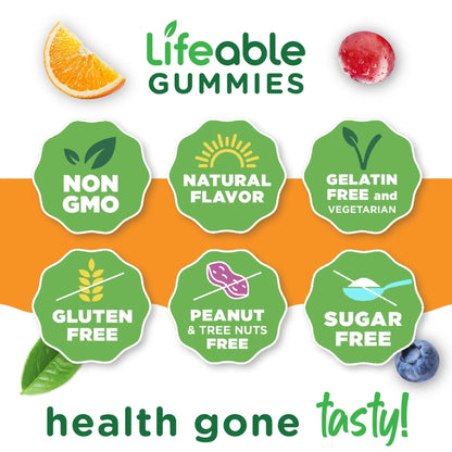 Lifeable Sugar Free Womens Multivitamin Gummy | with Iron and 18 Essential Vitamins and Minerals | Great Tasting Multivitamin Lifeable