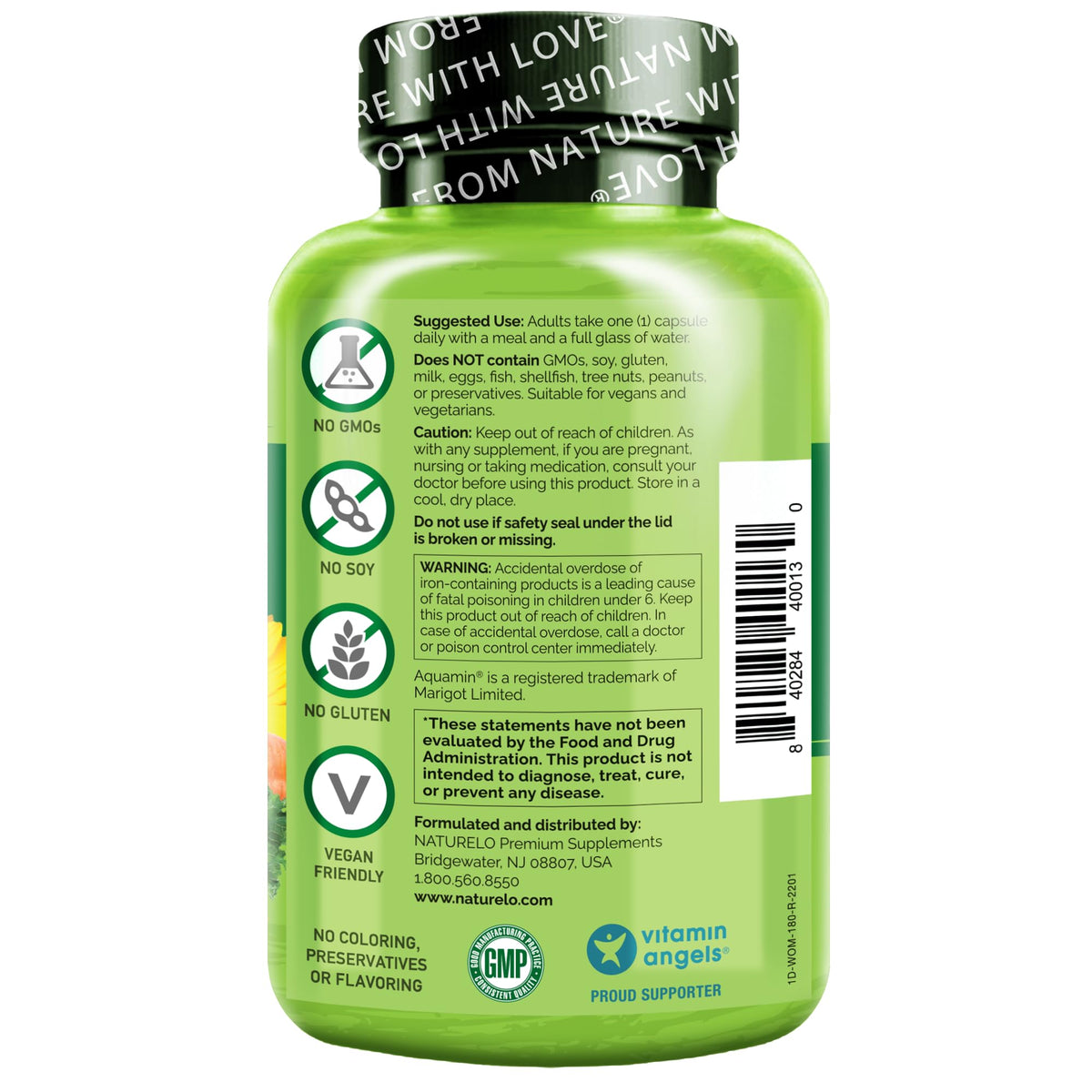 NATURELO One Daily Multivitamin for Women - Energy Support - Whole Food Supplement NATURELOBuy Supplements Australia