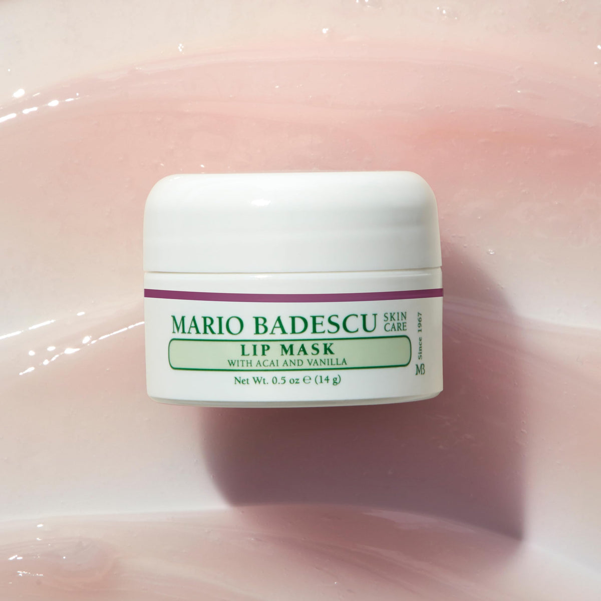 Mario Badescu Lip Mask with Acai and Vanilla for All Skin Types, Overnight Lip Treatment Enriched With Skin