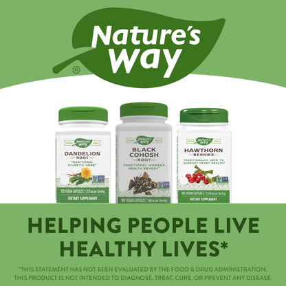 Nature's Way Black Cohosh Root, Traditional Support for Women's Health*, 540 mg Nature's WayBuy Supplements Australia