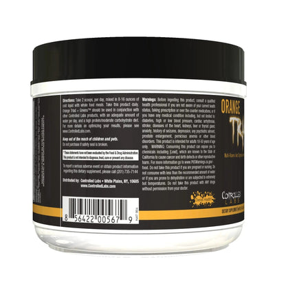 CONTROLLED LABS Orange Triad Plus Greens for Men and Women, 30 Servings Iron Free Sports Supplement for Overall Health CONTROLLED LABS