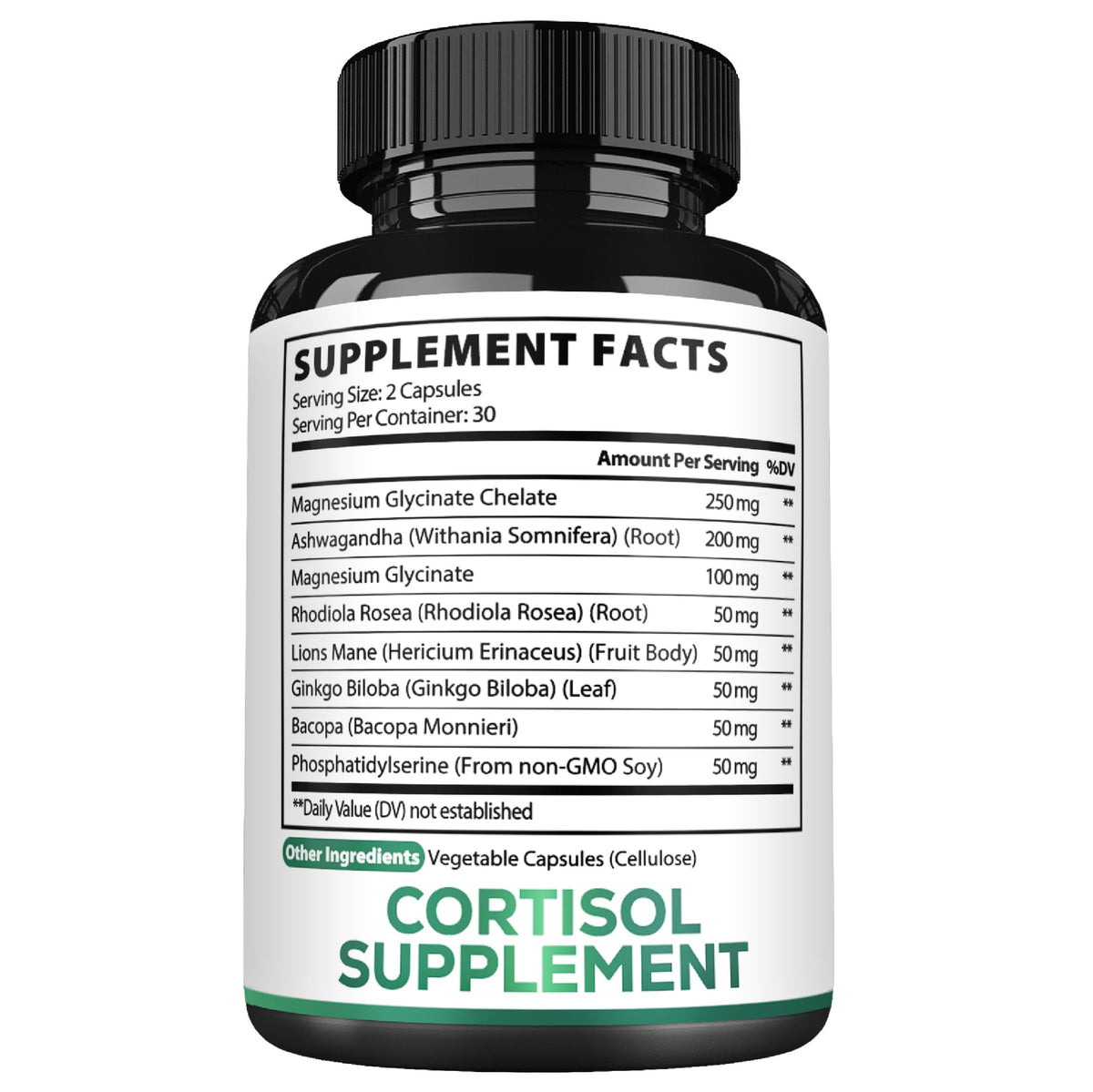 Satoomi 8in1 Cortisol Manager with Magnesium Glycinate, Ashwagandha, Rhodiola Rosea, Lions Mane & More - Cortisol Reducer Supplement Men & Women - 60 Capsules SatoomiBuy Supplements Australia
