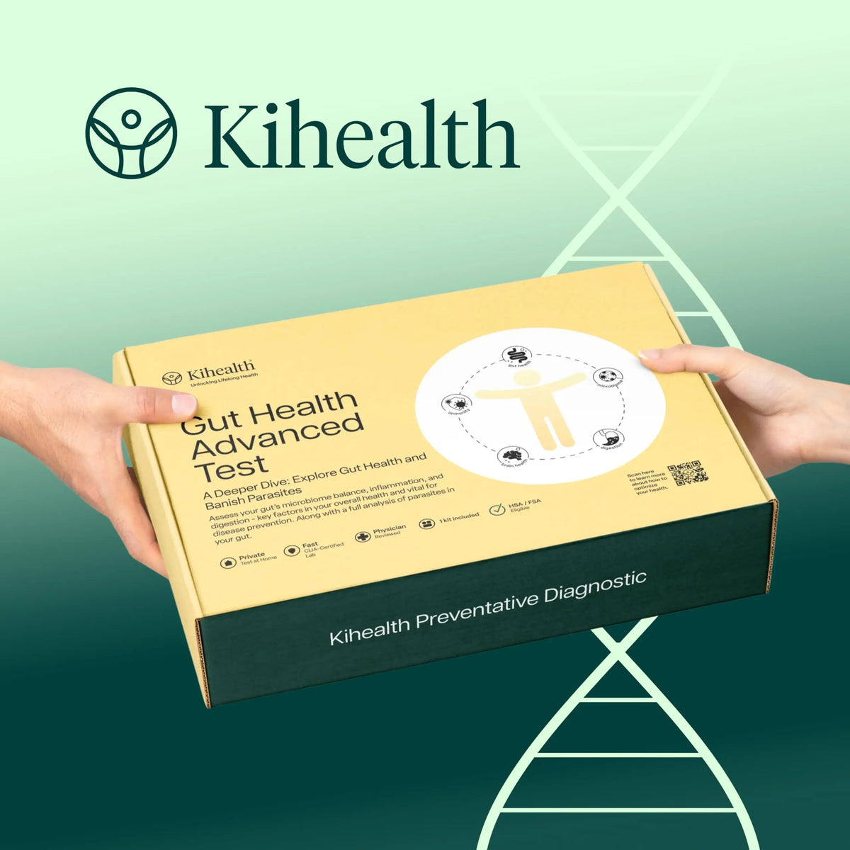 KiHealth – Gut Health Advanced Test – Comprehensive Stool Test for Microbiome, Digestion, & Inflammation – at-Home Kit KihealthBuy Supplements Australia