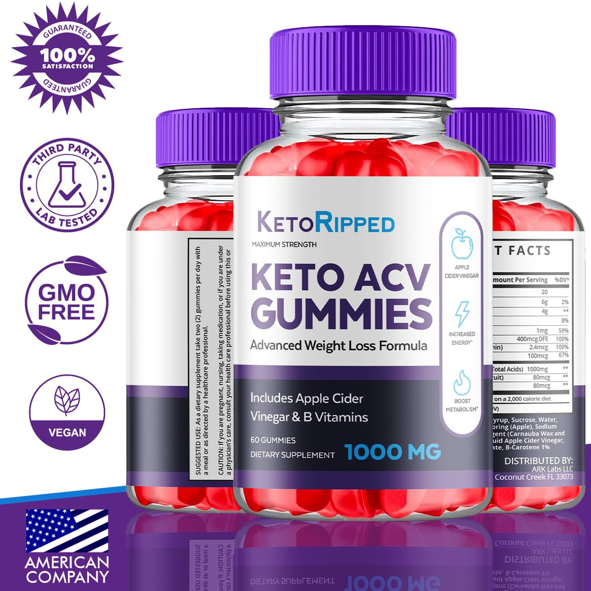(5 Pack) Keto Ripped ACV Gummies, Keto Ripped ACV Gummies Advanced Weight Loss 1000MG Ark LabsBuy Supplements Australia