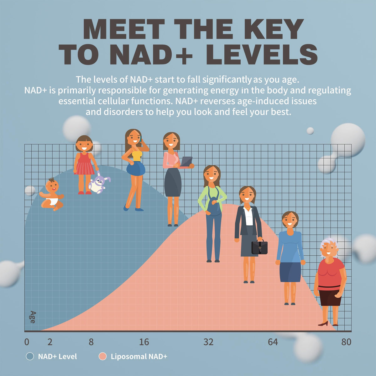 NIUSISE NAD Gummies Sugar Free, NAD+ Supplement with Liposomal Nicotinamide Riboside, Resveratrol, Quercetin, NAD Supplement for Anti-Aging, Energy, Cellular Health, Blueberry Flavor, 60 Gummies NIUSISEBuy Supplements Australia