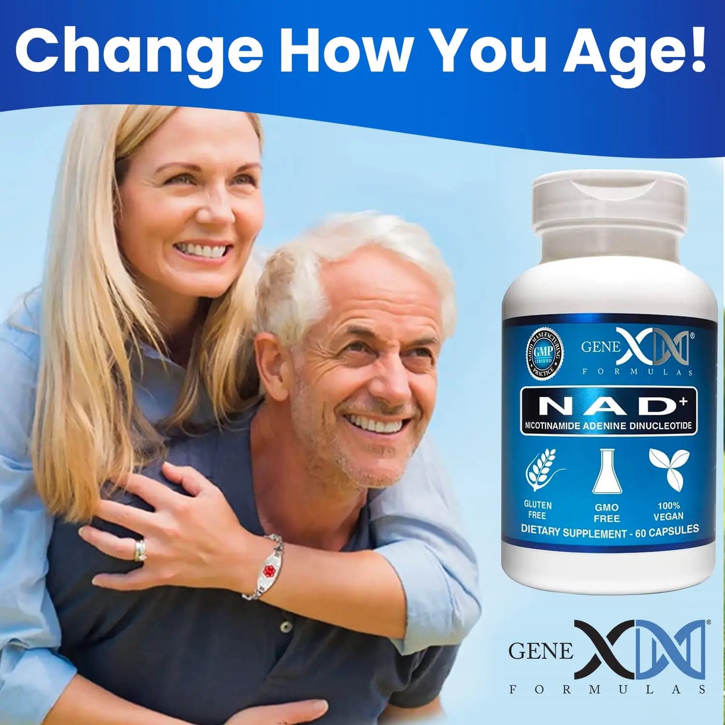 Genex Formulas NAD+ 250mg Serving 60 Capsules Nicotinamide Adenine Dinucleotide (Actual NAD+ Not a Precursor) (1) Genex FormulasBuy Supplements Australia