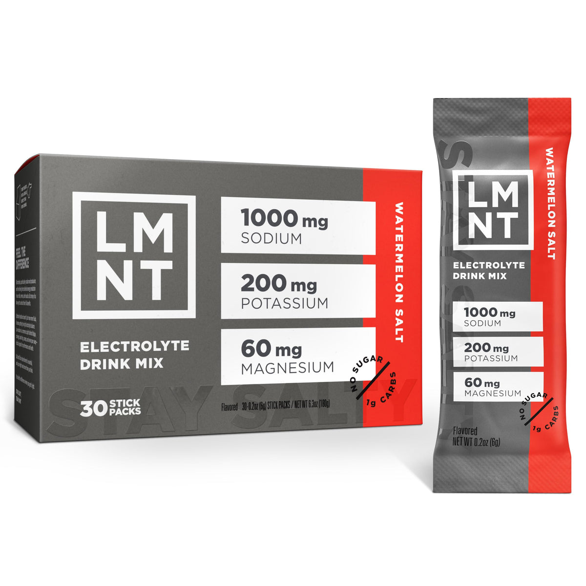 LMNT Zero Sugar Electrolytes - Watermelon Salt | Drink Mix | 30-Count Drink LMNTBuy Supplements Australia