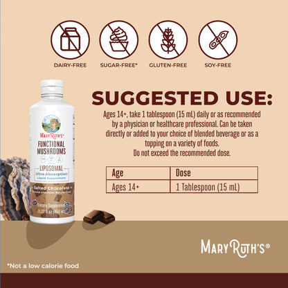 MaryRuth Organics Mushroom, Mushroom Supplement, Mushroom Liquid Vitamin, Reishi Mushroom Supplement for Immune Support, Turkey Tail Vitamin for Stress Relief, Vegan, Non-GMO, Gluten Free, 15.22 Fl Oz MARYRUTH'SBuy Supplements Australia
