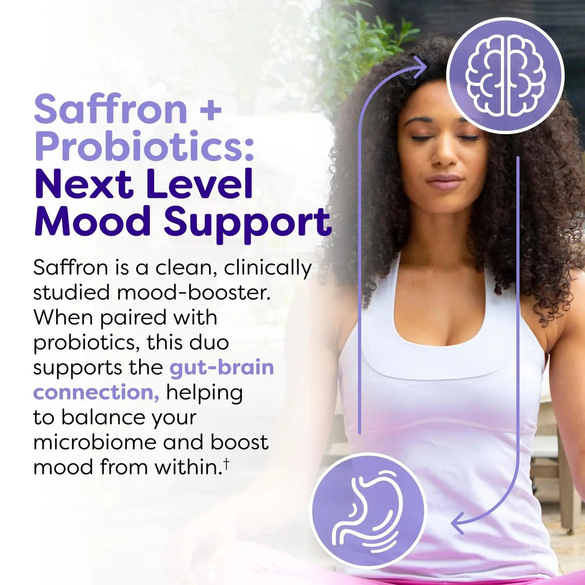 Probulin Mood Probiotics for Women with Saffron, L Theanine, Probiotic, Prebiotic, Postbiotic - Mood Support Supplement & Gut Support - Vegan, Non GMO, 30 Capsules ProbulinBuy Supplements Australia