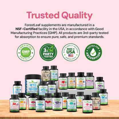 Myo-Inositol & D-Chiro Inositol Supplement for Women's Health | Fertility Supplements Women | Inositol 40:1 Ratio Support Ovarian Function & Healthy Hormone Balance Women | 2050mg | 120 Powder Caps ForestLeafBuy Supplements Australia