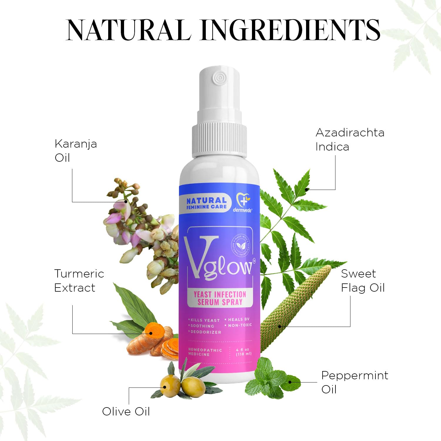 Dermveda Boric Acid BV Relief for Women - Natural Yeast Infection, Odor, Itch Relief Solution - Treats Yeast Infection Symptoms with Effective Boric Acid Formula. DermvedaBuy Supplements Australia