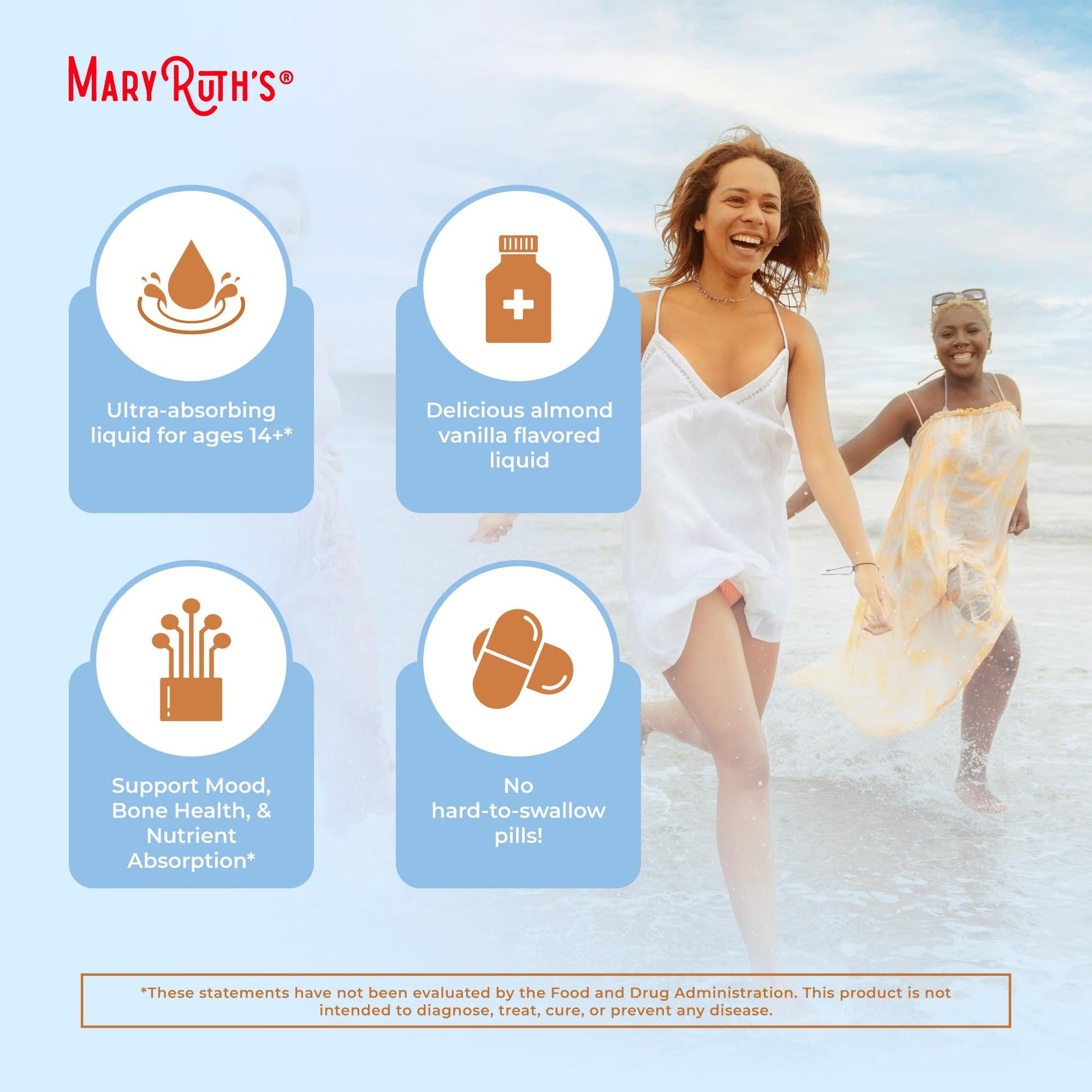 MaryRuth Organics Magnesium Liposomal| Magnesium Supplement | Magnesium Bisglycinate | Muscle & Bone Support | Mood Support Vitamin | Vegan | Non-GMO | Gluten Free | 15.22 Fl Oz | 30 Servings MARYRUTH'SBuy Supplements Australia