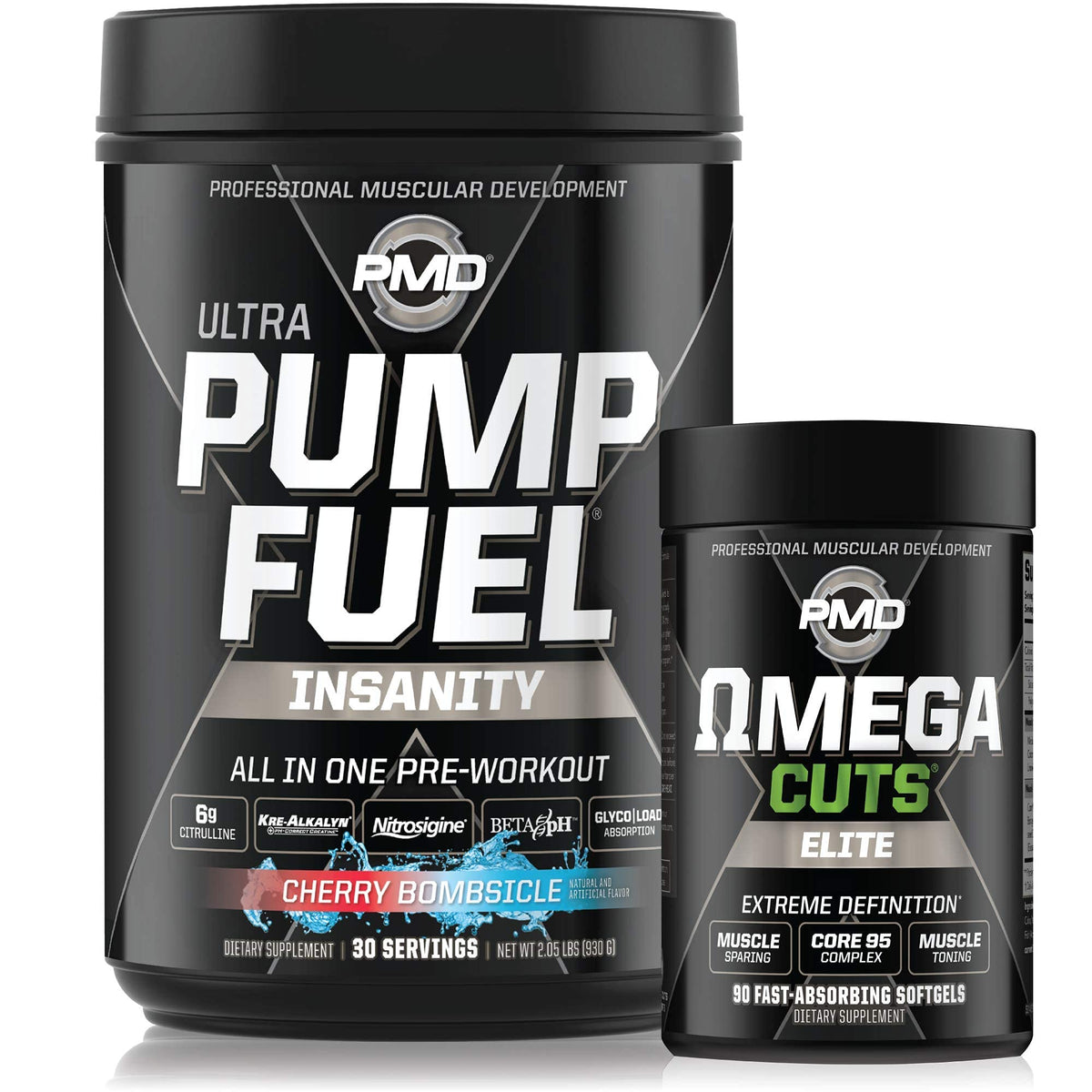 PMD Sports Ultra Pump Fuel Insanity - Pre Workout - Cherry Bombsicle (30 Servings)