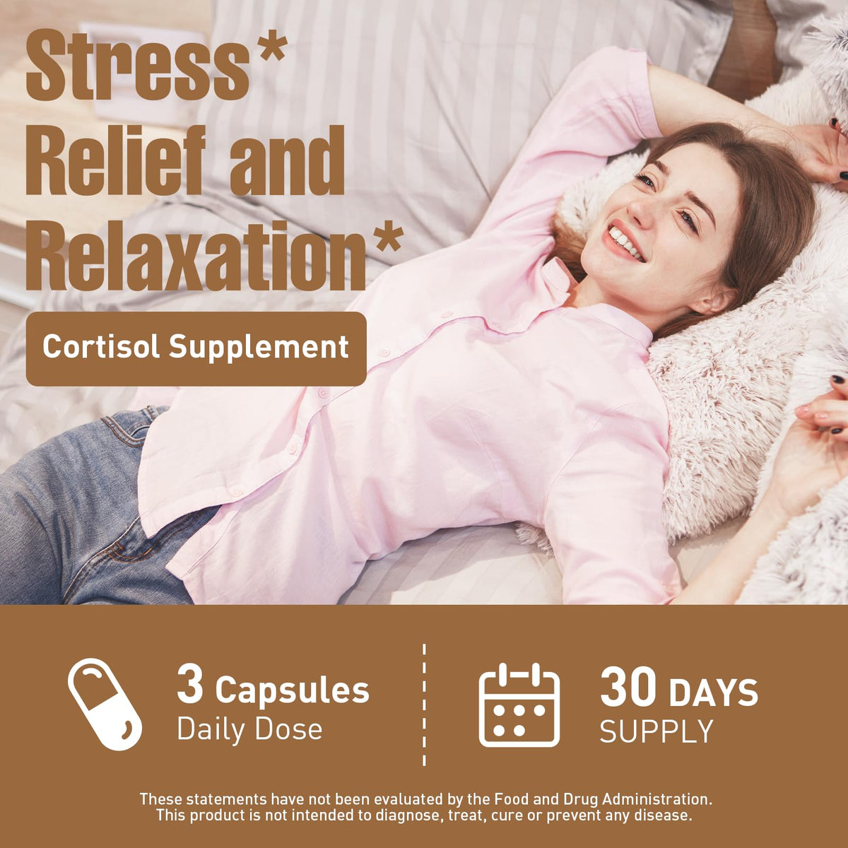 Ashwagandha & Lions Mane Supplements Capsules, Brain Supplements for Memory and Focus, Ashwagandha with Rhodiola Rosea for Cognitive, Immune Support, Cortisol Supplements for Women, 90 Capsules ZylvraxBuy Supplements Australia