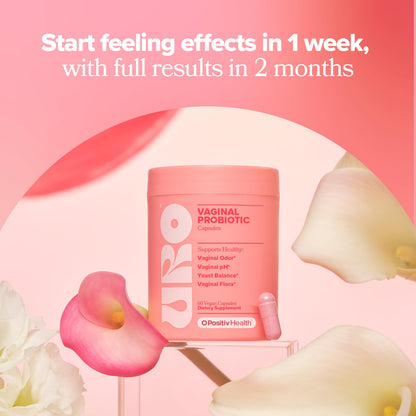 URO Vaginal Probiotics for Women pH Balance with Prebiotics & Lactobacillus Probiotic Blend O PositivBuy Supplements Australia