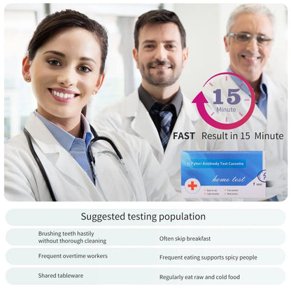 H. Pylori，Helicobacter Pylori Detection 2 Test kit, 10-15 Minutes of Quick Home Testing, The Result is Highly Accurate, Easy to use and Read EvuioasBuy Supplements Australia