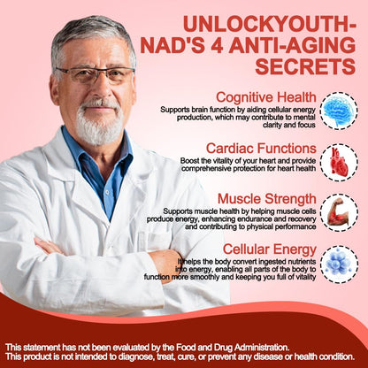 Royalee NAD Supplement 1200mg Synergistic Blend with Nicotinamide Riboside, PQQ & Resveratrol - Premium Anti-Aging Supplement for Cellular Energy, Mental Clarity and Longevity (30 Packets)1 RoyaleeBuy Supplements Australia