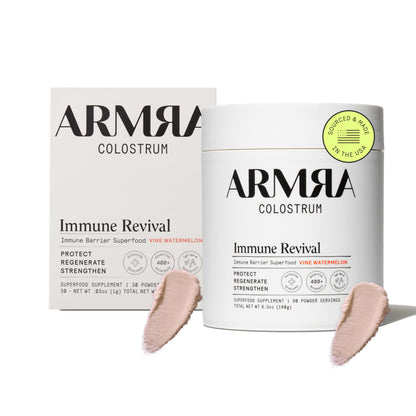 ARMRA Colostrum™ Premium Powder, Grass Fed, Gut Health Bloating Immunity Skin & Hair, Contains 400+ Bioactive Nutrients, Keto, Gluten & Fat Free (Vine Watermelon Bundle | 120 Servings) ARMRABuy Supplements Australia