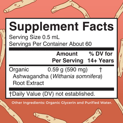 MaryRuth Organics Ashwagandha Root | USDA Organic Ashwagandha Liquid Drops | Stress Relief, Natural Calm, Relaxation and Mood Support Supplement | Adaptogenic | Nervine | Vegan | Non-GMO | 60 Servings MARYRUTH'SBuy Supplements Australia