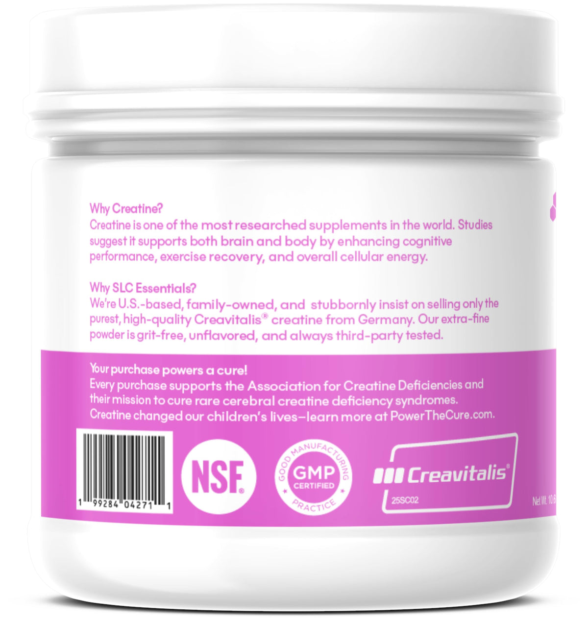 SLC Essentials Creatine Monohydrate Powder | 100% Pure Micronized Creavitalis® | German-Made | Unflavored, No Fillers | Supports Muscle Strength, Recovery, & Cognitive Energy | 5g Servings SLC EssentialsBuy Supplements Australia