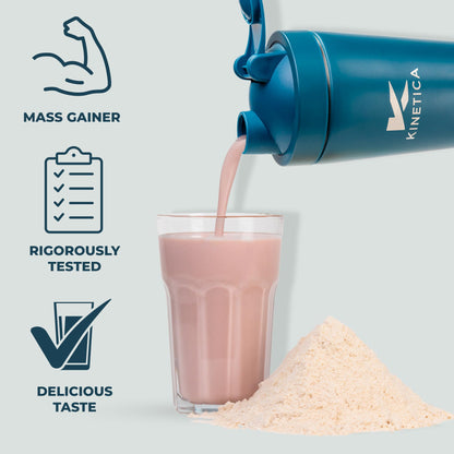 Kinetica OatGain Weight Gainer 600+ Calories & 47g Protein per Serving, 2.4 kg KineticaBuy Supplements Australia
