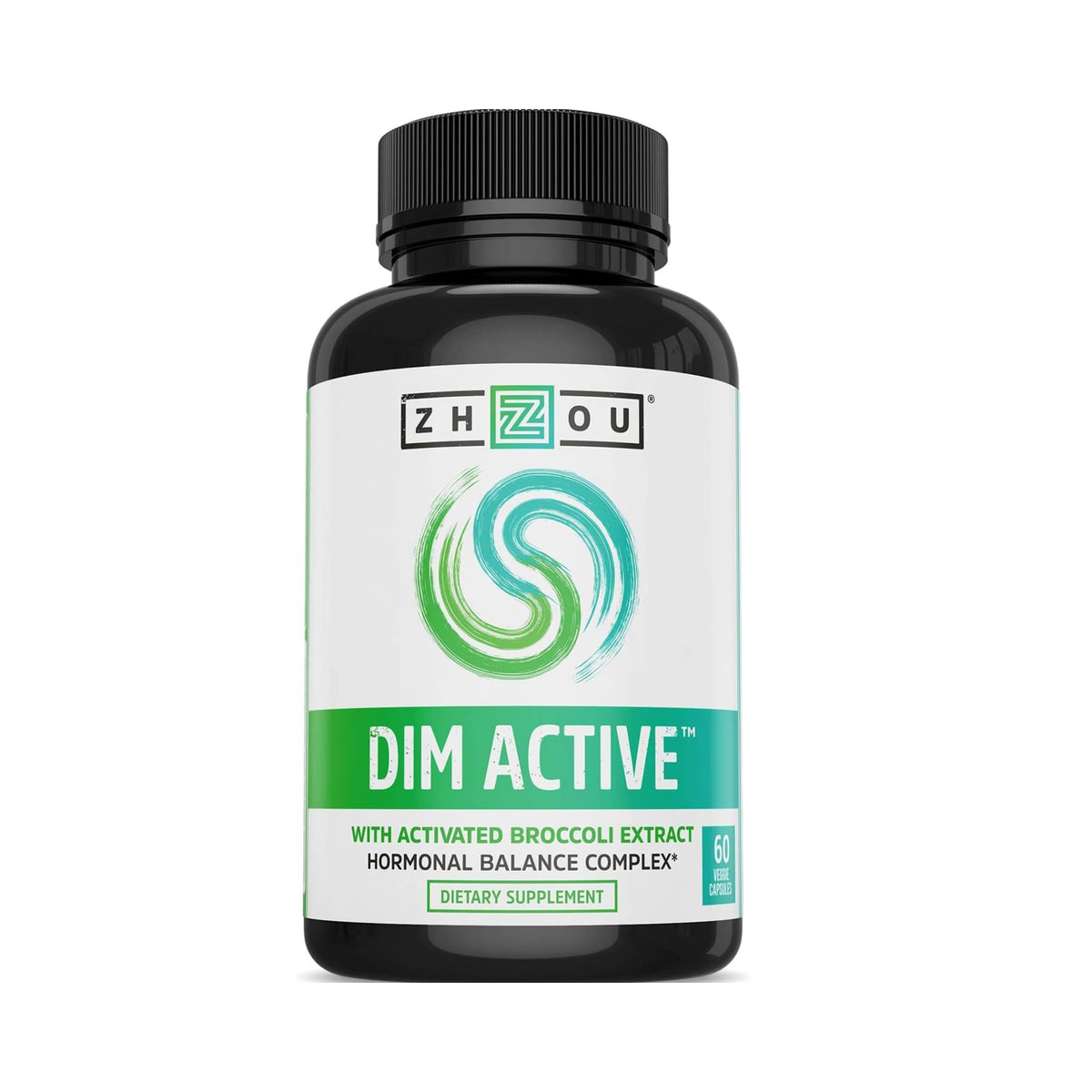Zhou DIM Active - DIM Supplement, Hormone Balance for Women & Men, Hormonal Support with 250mg Diindolylmethane - 60 Vegan Capsules ZHOUBuy Supplements Australia