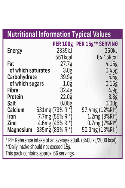 Terrafertil Nature’s Heart Chia Seeds, 1 kg Nature's HeartBuy Supplements Australia