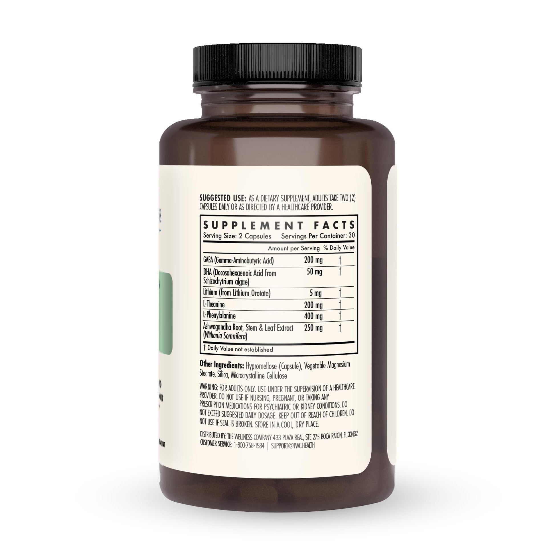 Mind Lift - Mood Boost, Mental Focus, Cognitive Defense - Lithium, GABA, DHA L-Phenylalanine | 60ct (1 Month Supply) The Wellness CompanyBuy Supplements Australia
