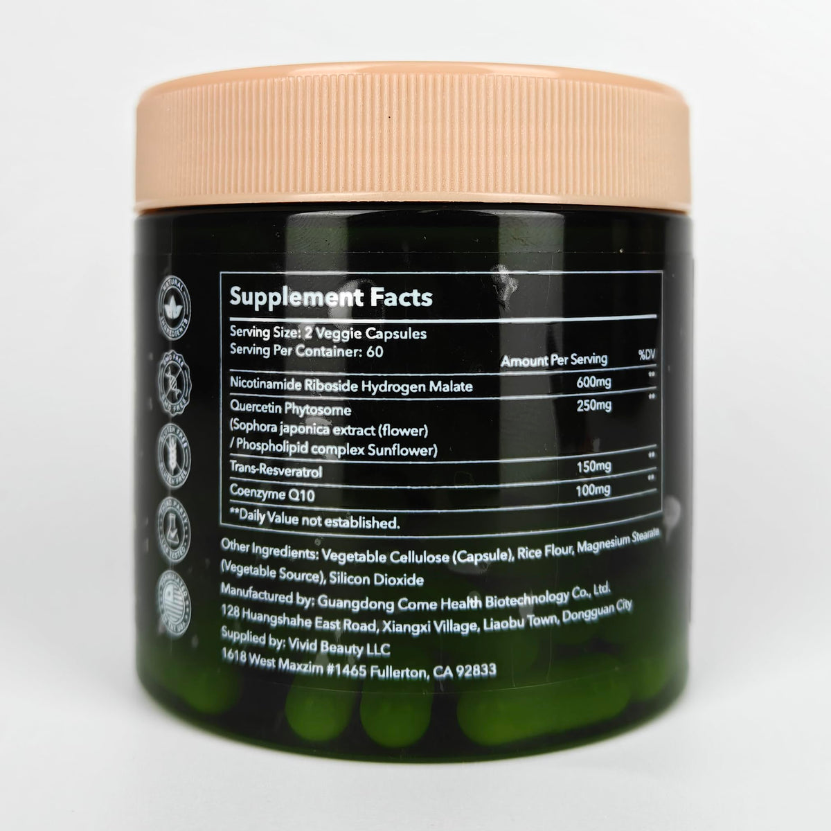 ZenUP NAD+ Supplement | 1100mg Liposomal Nicotinamide Riboside with Resveratrol & Quercetin | Anti-Aging, Cellular Energy, Mental Focus | 120 Caps ZenUPBuy Supplements Australia