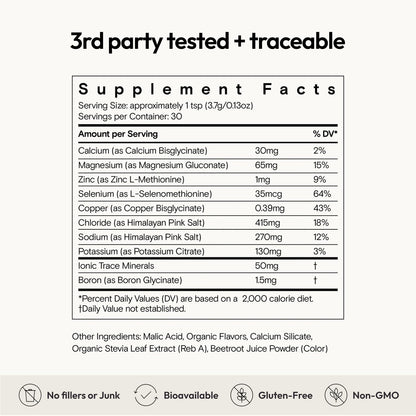 Moon Juice Mini Dew Electrolytes Powder - Sugar Free Minerals & Electrolyte Hydration Powder for Instant Hydration & Brain Support - Magnesium, Calcium, Potassium, Pink Salt, Watermelon, 30 Servings Moon JuiceBuy Supplements Australia